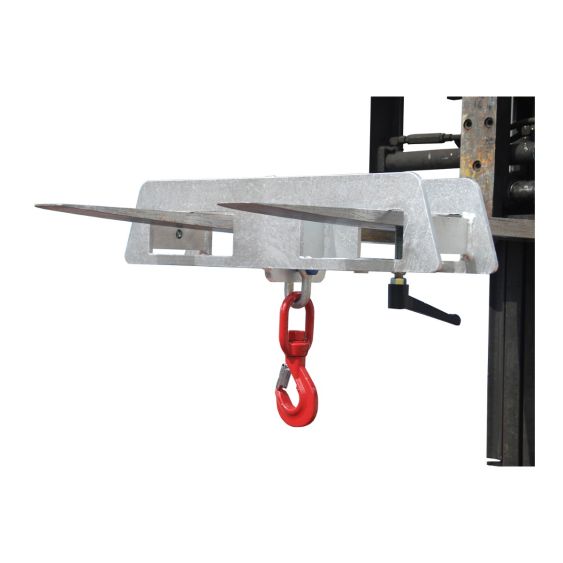 Hijsjuk voor Heftruck Bauer Verzinkt 2-Lepelopname 5000 kg