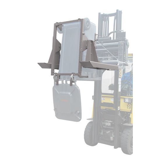 Afvalcontainer Kantelaar Bauer Grijs 1020 mm 250 kg in gebruik