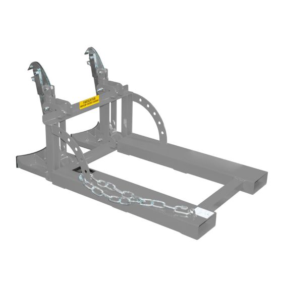 Vatenlifter voor Heftruck Bauer 60-Liter Vaten Grijs 200 kg