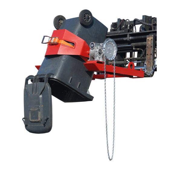 Vatenkantelaar Kettinglier voor Heftruck Bauer Rood 300 kg