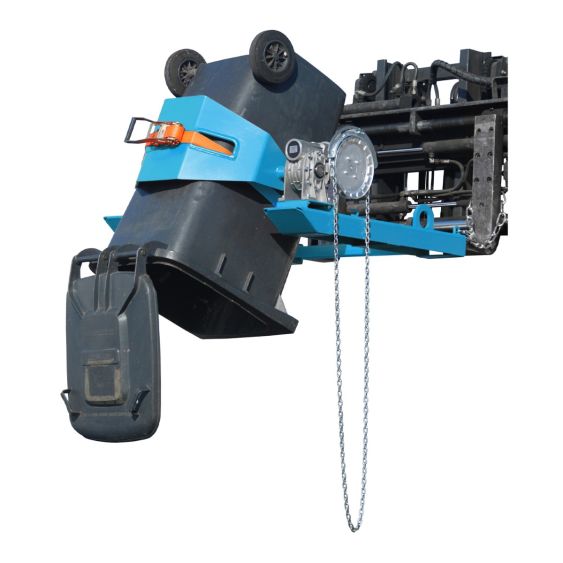 Vatenkantelaar Kettinglier voor Heftruck Bauer Blauw 300 kg