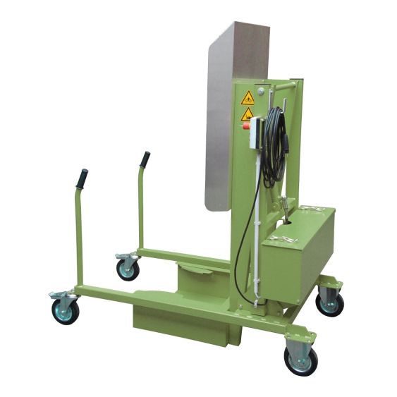 Afvalcontainer Kantelaar Elektrisch Bauer 230V Groen