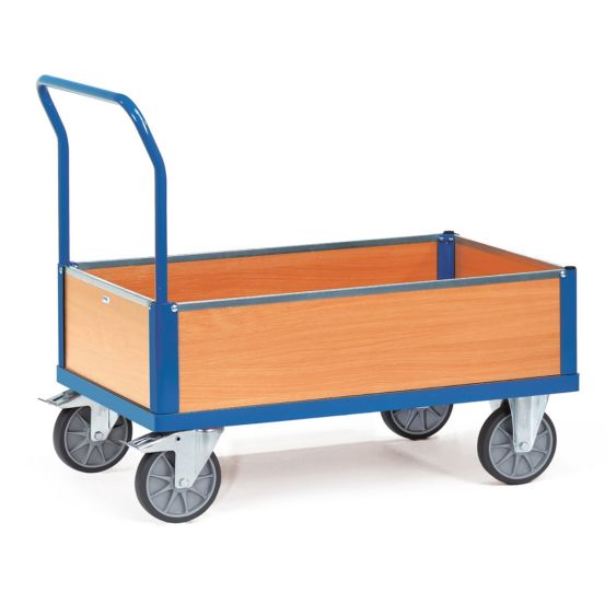 Plateauwagen met 4 Wanden 600 Kg 1200x740 mm