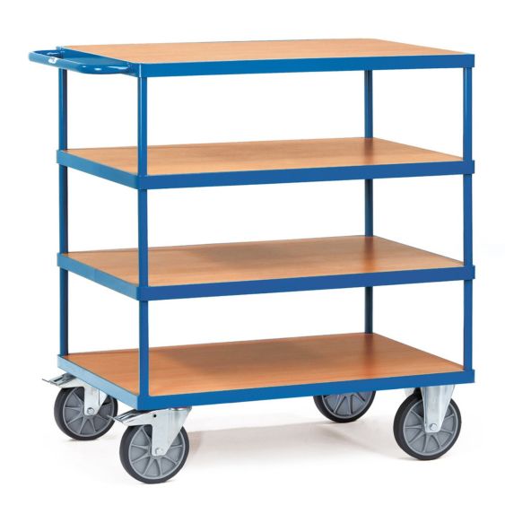 Tafelwagen 600 Kg 1200x800 mm 4 Houten Etages