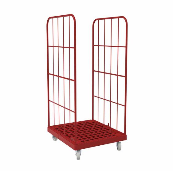 Rolcontainer 1450 Kunststof 2-zijdig rood