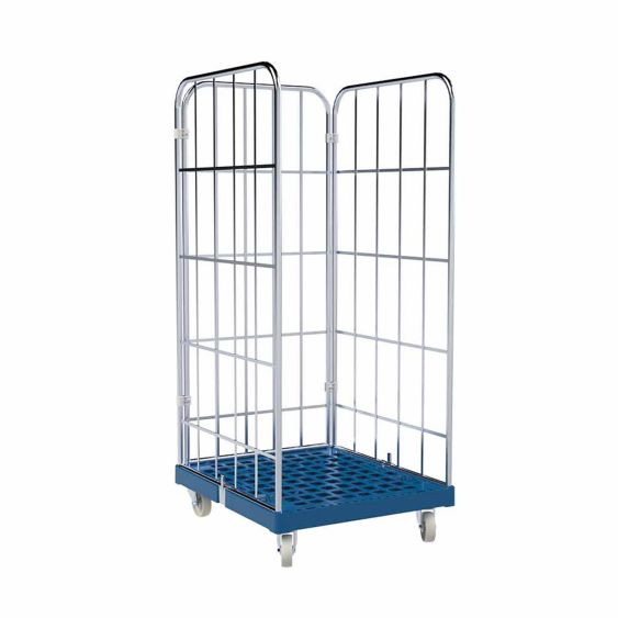 Rolcontainer 1460 Kunststof 3-zijdig blauw