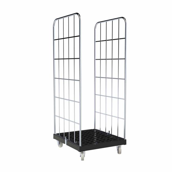 Rolcontainer 1650 Kunststof 2-zijdig zwart