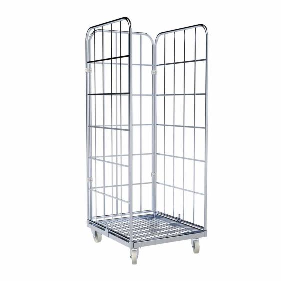 Rolcontainer 1650 metaal 3-zijdig