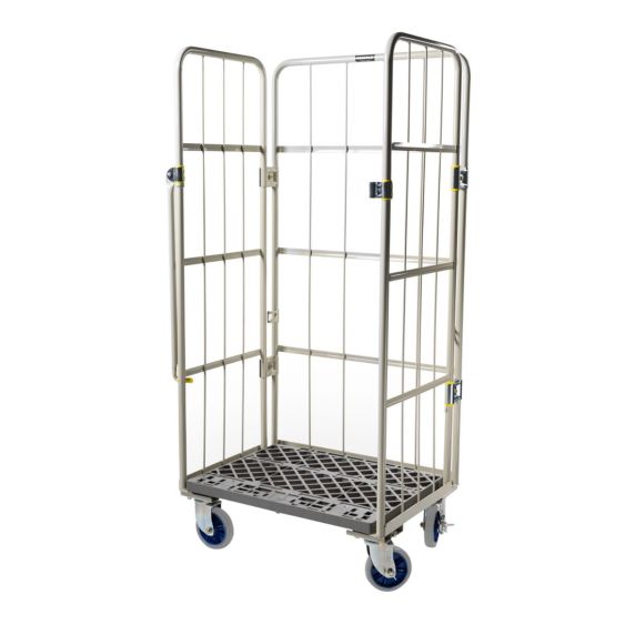 Nestbare Rolcontainer WSP-604 800x600 mm Kunststof 3-zijdig