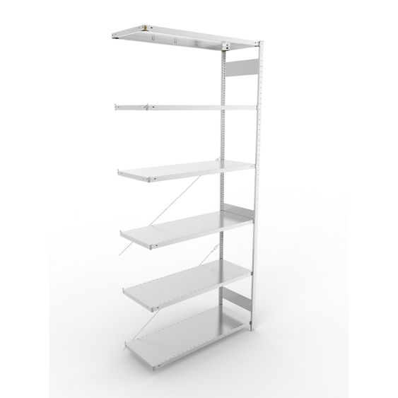 Legbordstelling META 230 kg Aanbouwsectie  300x130x50 cm - 4