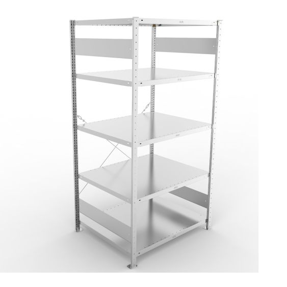 Legbordstelling META 230 kg Basissectie 200x100x80 cm - 4