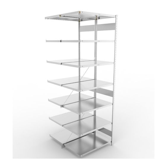 Legbordstelling Dubbel META 230 kg Aanbouwsectie 300x100x60 cm - 4