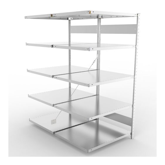 Legbordstelling Dubbel META 230 kg Aanbouwsectie 200x100x80 cm - 4