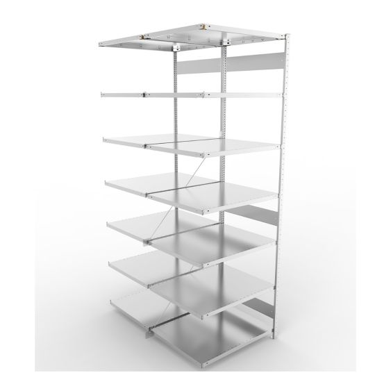 Legbordstelling Dubbel META 230 kg Aanbouwsectie 300x100x80 cm - 3