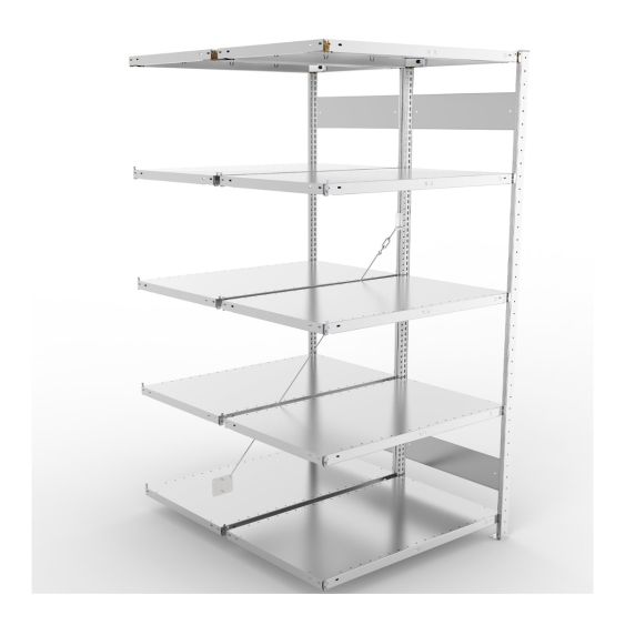 Legbordstelling Dubbel META 150 kg Aanbouwsectie 200x100x60 cm - 4