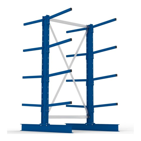 Draagarmstelling Dubbel META Licht Basis 200x100x60 cm