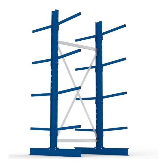 Draagarmstelling Dubbel META Licht Basis 250x100x60 cm