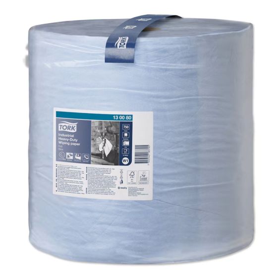 Tork Industrial Heavy-Duty Poetspapier Blauw W1 - 750 vellen