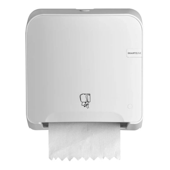 Handdoeklroldispenser Quartzline Mini Matic Tear & Go Wit
