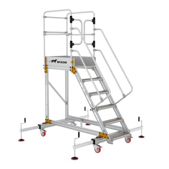 Wixor Industrieel Platform met Stabilisator - 6 treden