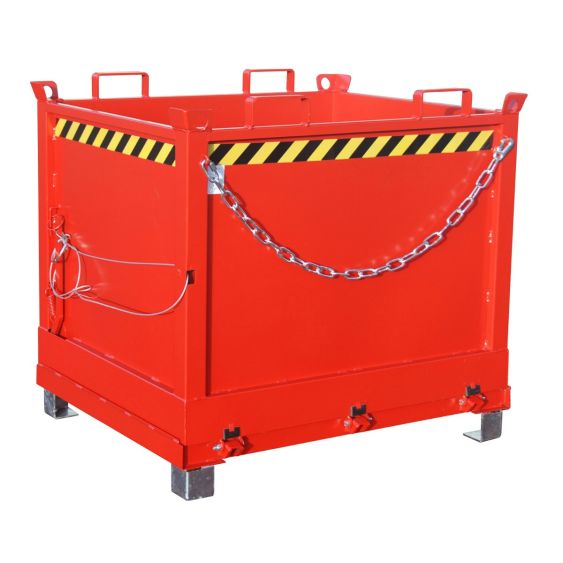 Bodemklepcontainer Bauer Rood 1000 Liter