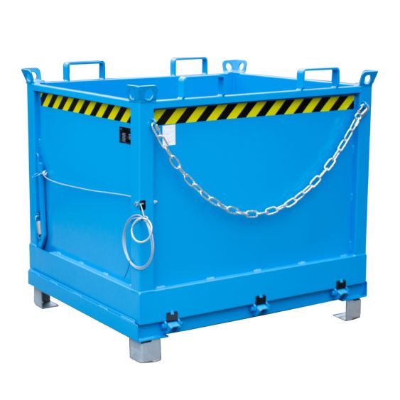 Bodemklepcontainer Bauer Blauw 1000 Liter