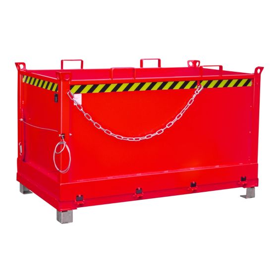 Bodemklepcontainer Bauer Rood 1500 Liter