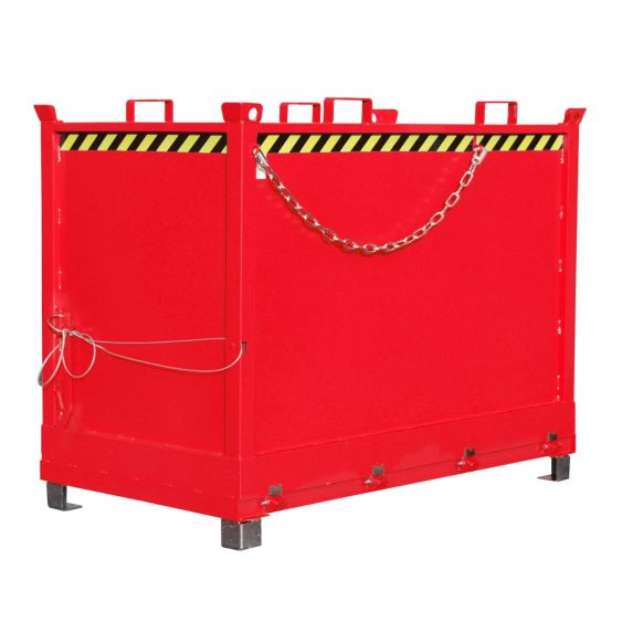 Bodemklepcontainer Bauer Rood 2000 Liter