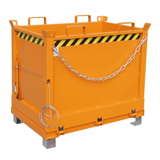 Bodemklepcontainer Bauer Oranje 750 Liter