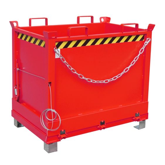 Bodemklepcontainer Bauer Rood 750 Liter
