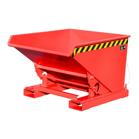 Kantelbak Bauer Gelakt Staal Rood 600 Liter