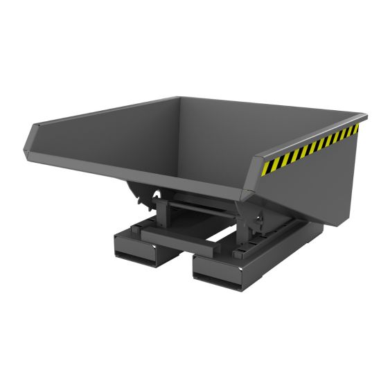 Kantelbak Bauer Gelakt Staal Grijs 225 Liter