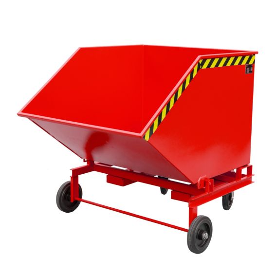 Verrijdbare Kantelbak Bauer Staal Rood 1000 Liter