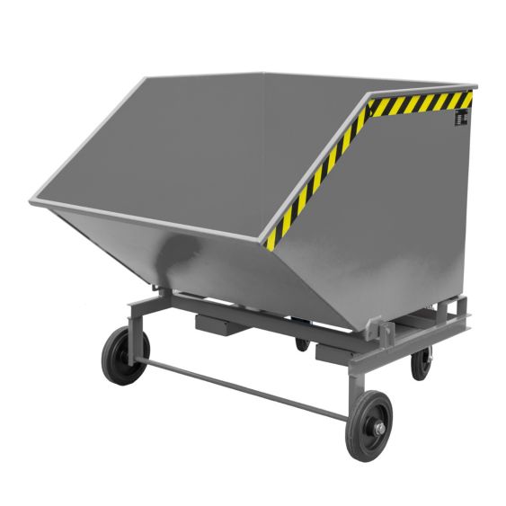 Verrijdbare Kantelbak Bauer Staal Grijs 1000 Liter