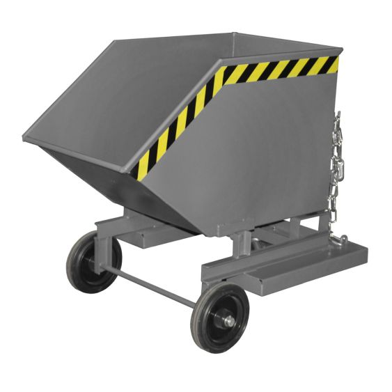 Verrijdbare Kantelbak Bauer Staal Grijs 250 Liter
