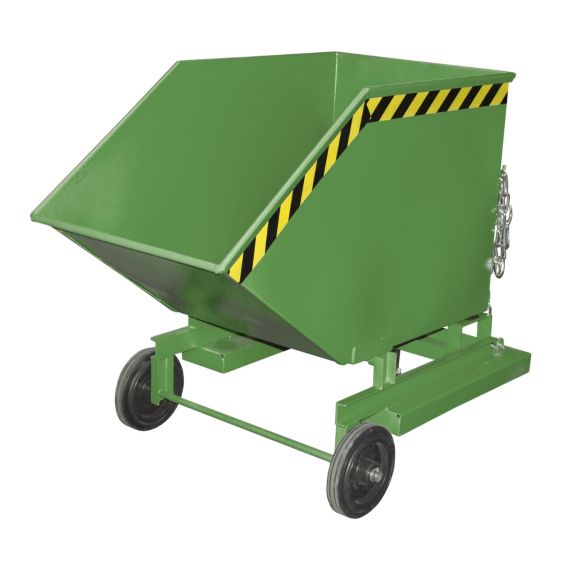 Verrijdbare Kantelbak Bauer Staal Groen 400 Liter