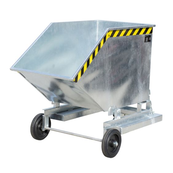 Verrijdbare Kantelbak Bauer Staal Verzinkt 400 Liter