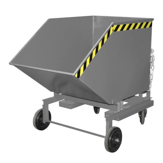 Verrijdbare Kantelbak Bauer Staal Grijs 600 Liter