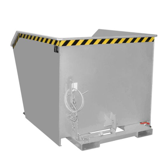 Spaander-Kantelbak Bauer Grijs 1500 Liter