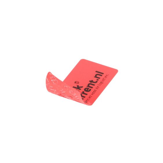Security Label No Transfer 50x20 mm Rood - Gepersonaliseerd