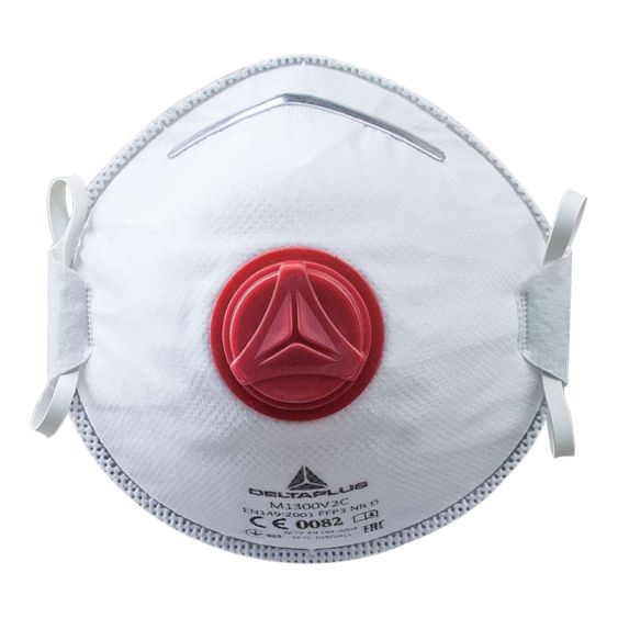 Stofmasker Wegwerp Deltaplus M1300V2 FFP3 Ventiel - Doos 10 stuks