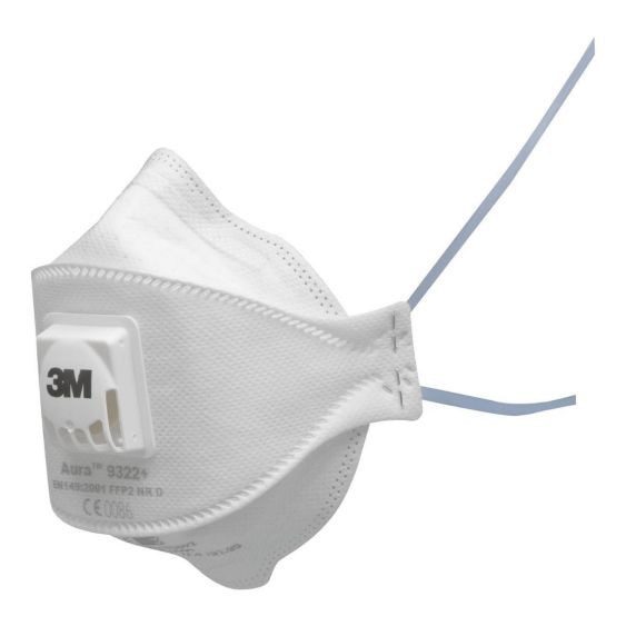 Stofmasker 3M Aura 9322+Gen3 FFP2 met Uitademventiel