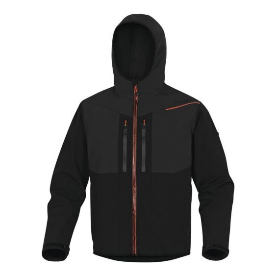 Werkjas Deltaplus Horten 2 Softshell Zwart Oranje