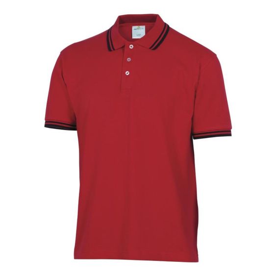 Werkpolo Deltaplus Turino Korte Mouw Rood