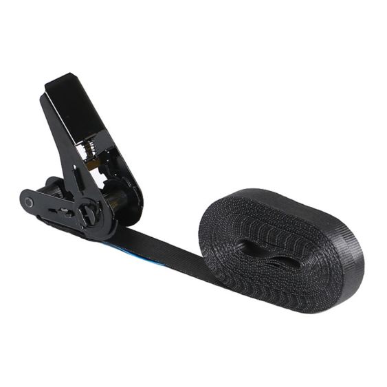 Spanband met Ratel 25 mm 0,8 ton Zwart - Lengte naar keuze