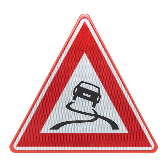 Verkeersbord RVV J20 Waarschuwing slipgevaar 90 cm