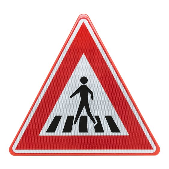 Verkeersbord RVV J22 Waarschuwing oversteekplaats 70 cm