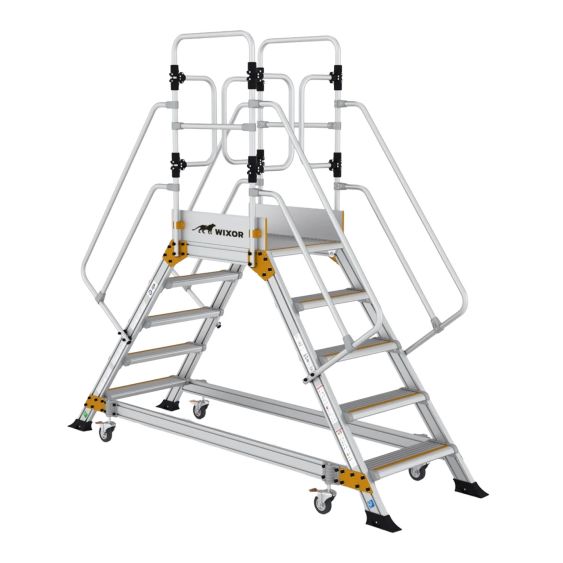 Wixor Industrieel Platform Dubbel oploopbaar - Aantal treden naar keuze