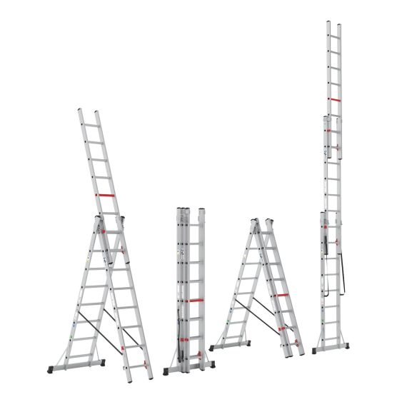 Wixor Professionele Ladder 3-delig opties