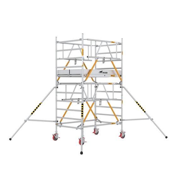 Rolsteiger 190x135 cm met Veiligheidsvoorloopleuningen - 4 meter werkhoogte